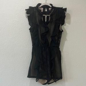 Endless Rose Black Romper Size M